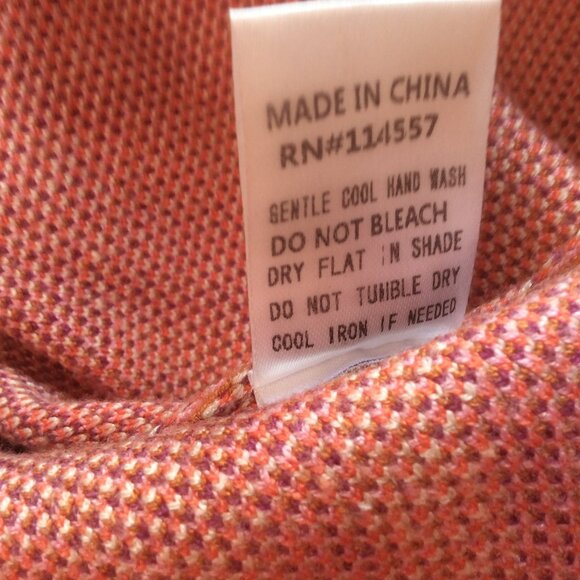 THML Retro Geometric Aztec Mixed Print Abstract Long Sleeve Sweater Size Large - Picture 5 of 5